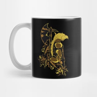 Gold sparta helmet Mug